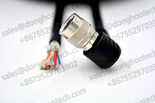 Hirose 12 pin Right Angle Cable with Compatiable HR10A-10LP-12S Circular Push Pull Connector 