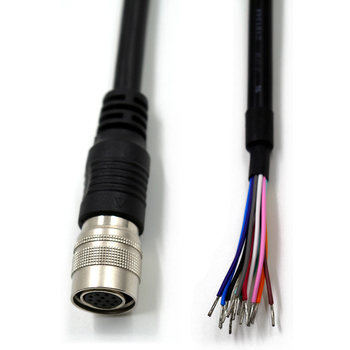 High flexible Hirose female HR10A-10P-12S 12pin power/trigger IO cable for industrial cameras